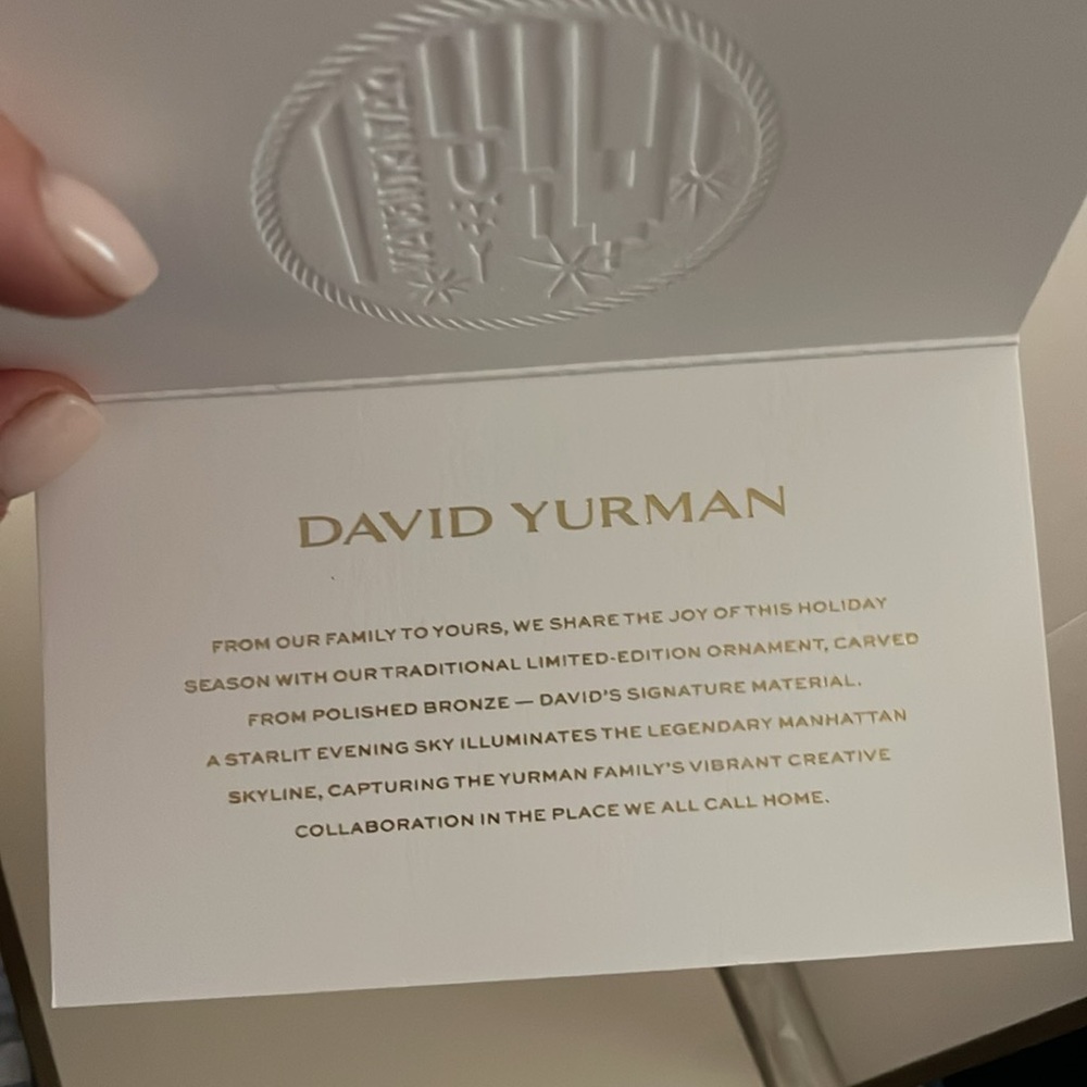 David Yurman Gold Pendant with Green Ribbon - Picture 7 of 8